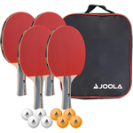 Set de raquettes de Ping Pong JOOLA Team School (4 raquettes, 8 balles, 1 sacoche)